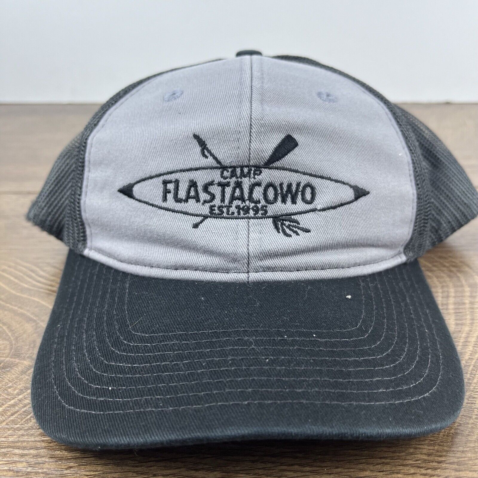 Other Camp Flastacowo Hat Gray Cap Adjustable Hat Gray Adult Fit H Size ONE SIZE - 4 Thumbnail