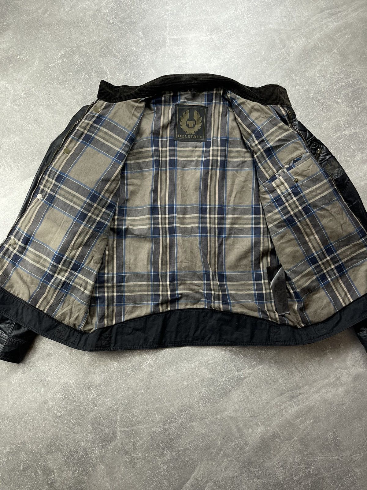 Belstaff Belstaff Waxed Cotton Quilted Biker Motorcycle Jacket Black Size US L / EU 52-54 / 3 - 18 Thumbnail