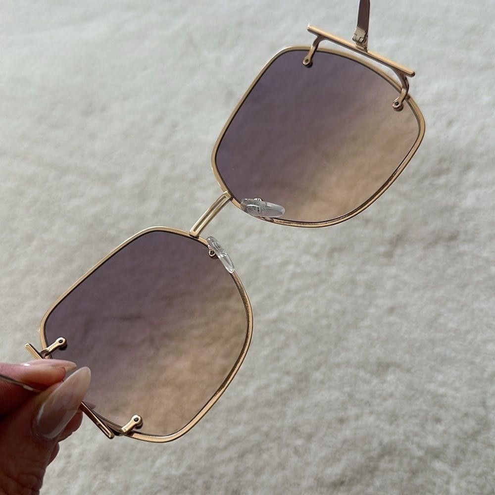 Salvatore Ferragamo Ferragamo Gancio 62mm Gradient Square Sunglasses Size ONE SIZE - 8 Thumbnail