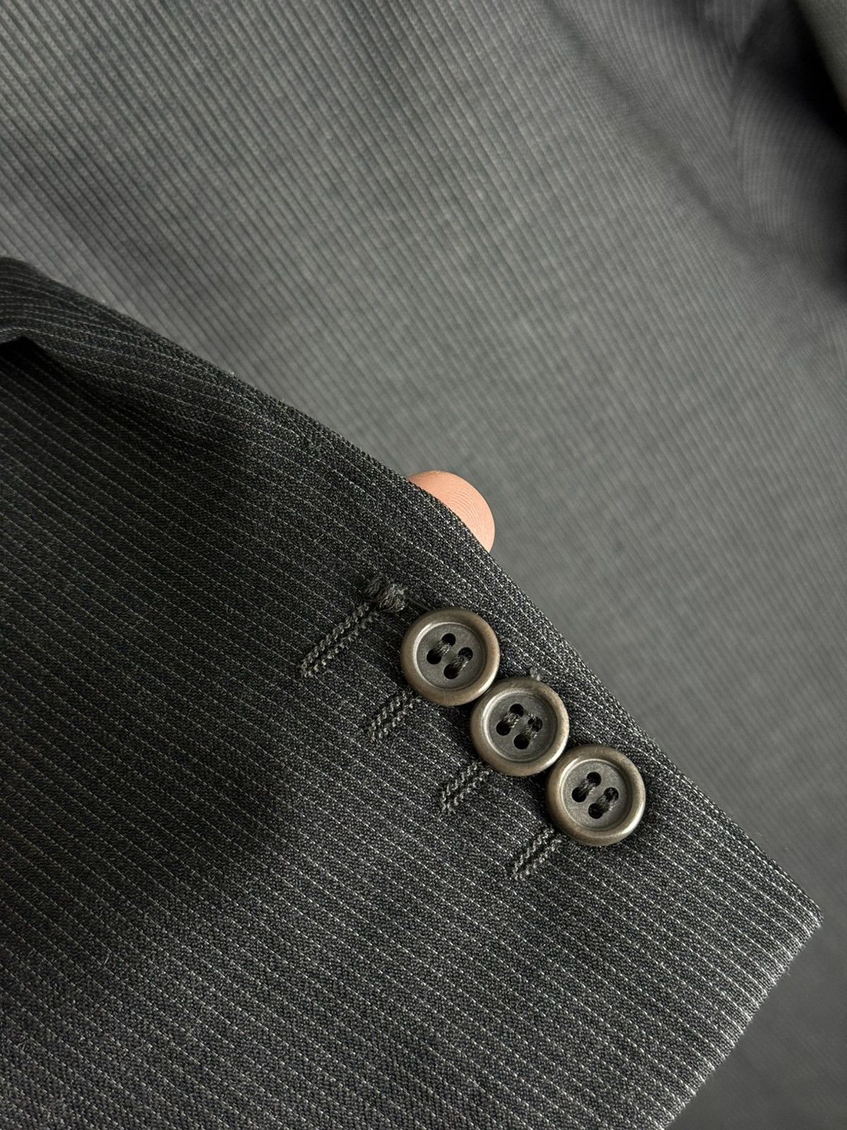 Valentino VTG 80s Valentino Uomo Men's Wool Blazer Italy Size 54 R Size 54R - 11 Thumbnail