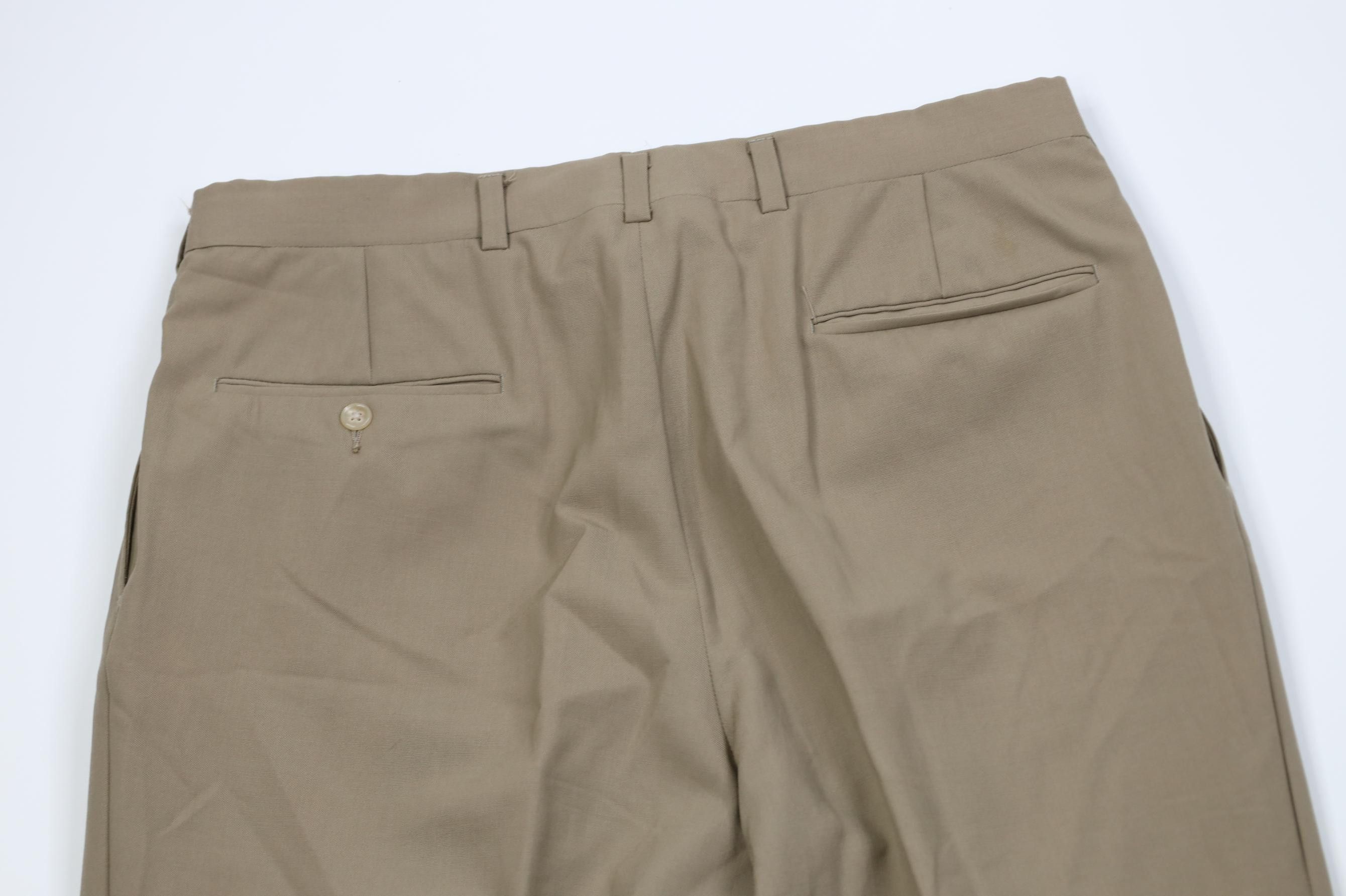 Vintage Vintage 90s Streetwear Gabardine Knit Wide Leg Chino Pants Size US 34 / EU 50 - 11 Thumbnail