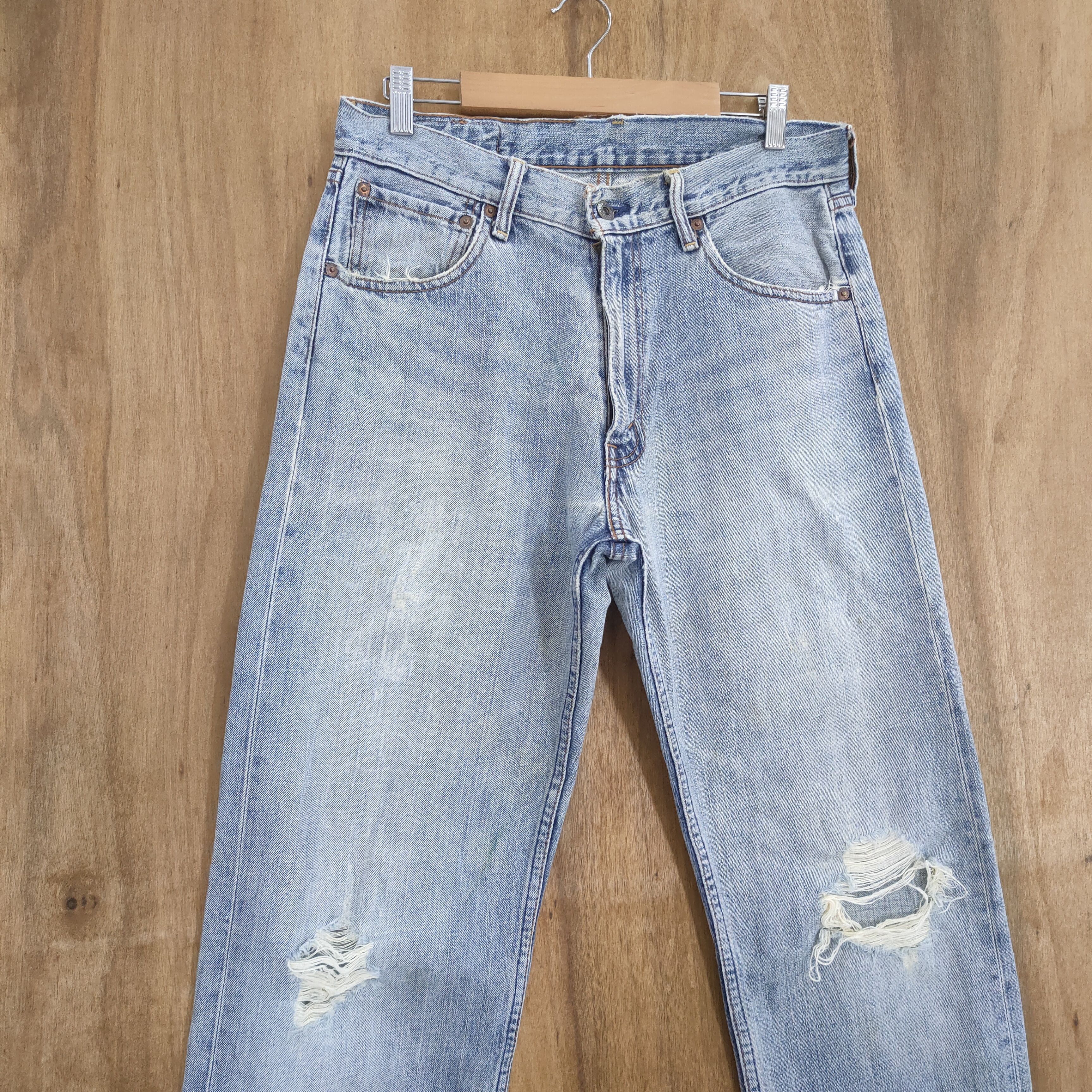 Levi's Vintage Clothing 31×34 💥 VINTAGE LEVI'S DISTRESSED JEANS PANTS Size US 31 - 15 Thumbnail
