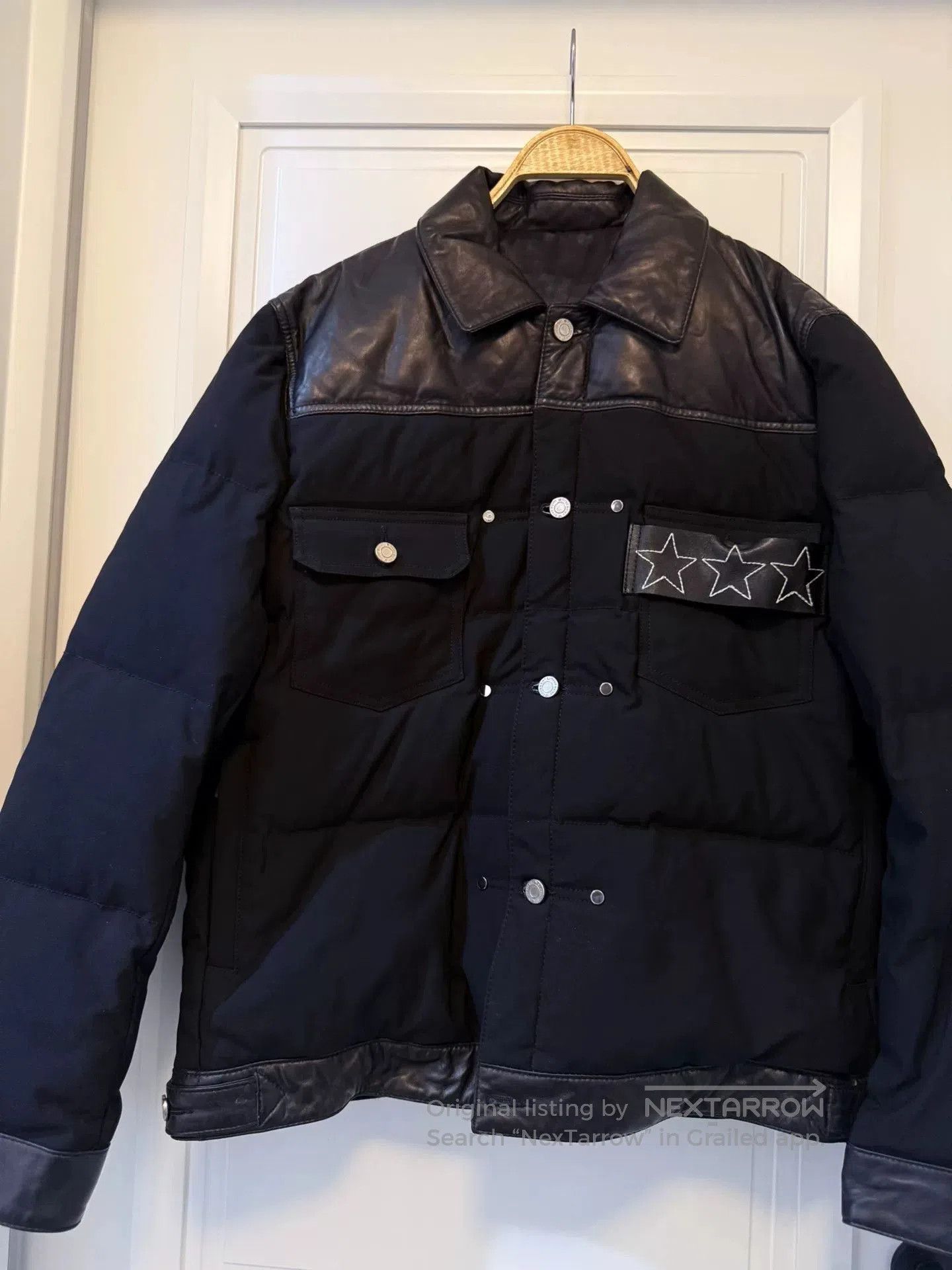 Givenchy Givenchy Men's Down Jacket with Leather Details. Size US XXL / EU 58 / 5 - 6 Thumbnail