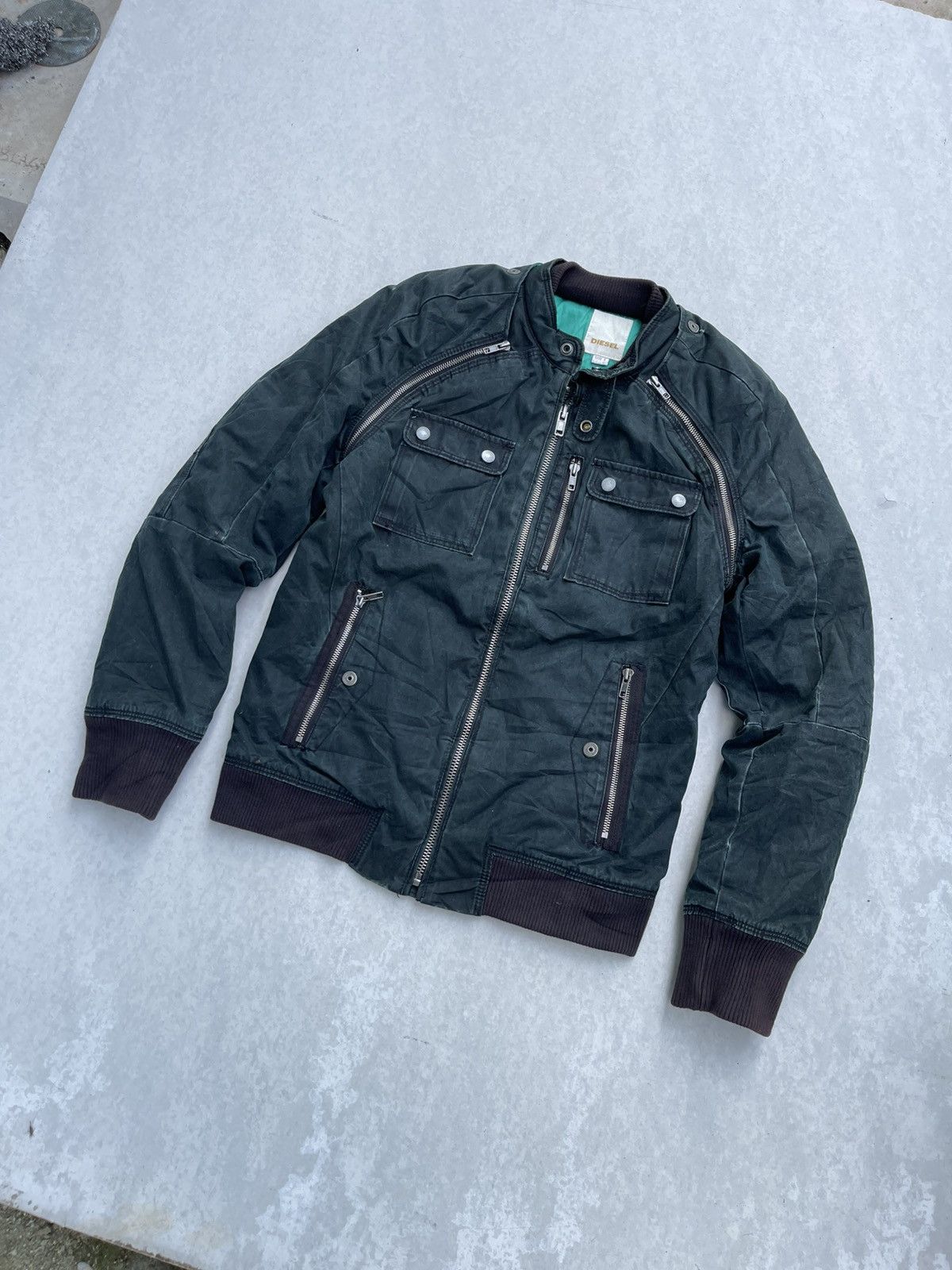 Diesel 🔥RARE🔥 DIESEL DETACHABLE SLEEVE RAIDER JACKET Size US S / EU 44-46 / 1 - 9 Thumbnail