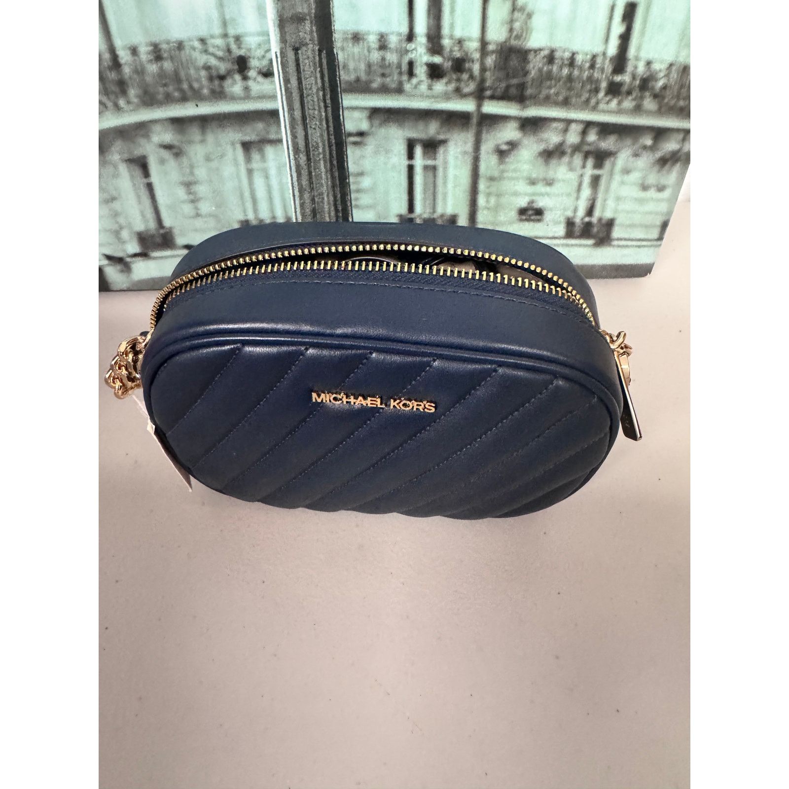 Michael Kors Michael Kors 35S1GX0C1U Rose Small Oval Camera IN Black Size ONE SIZE - 4 Thumbnail