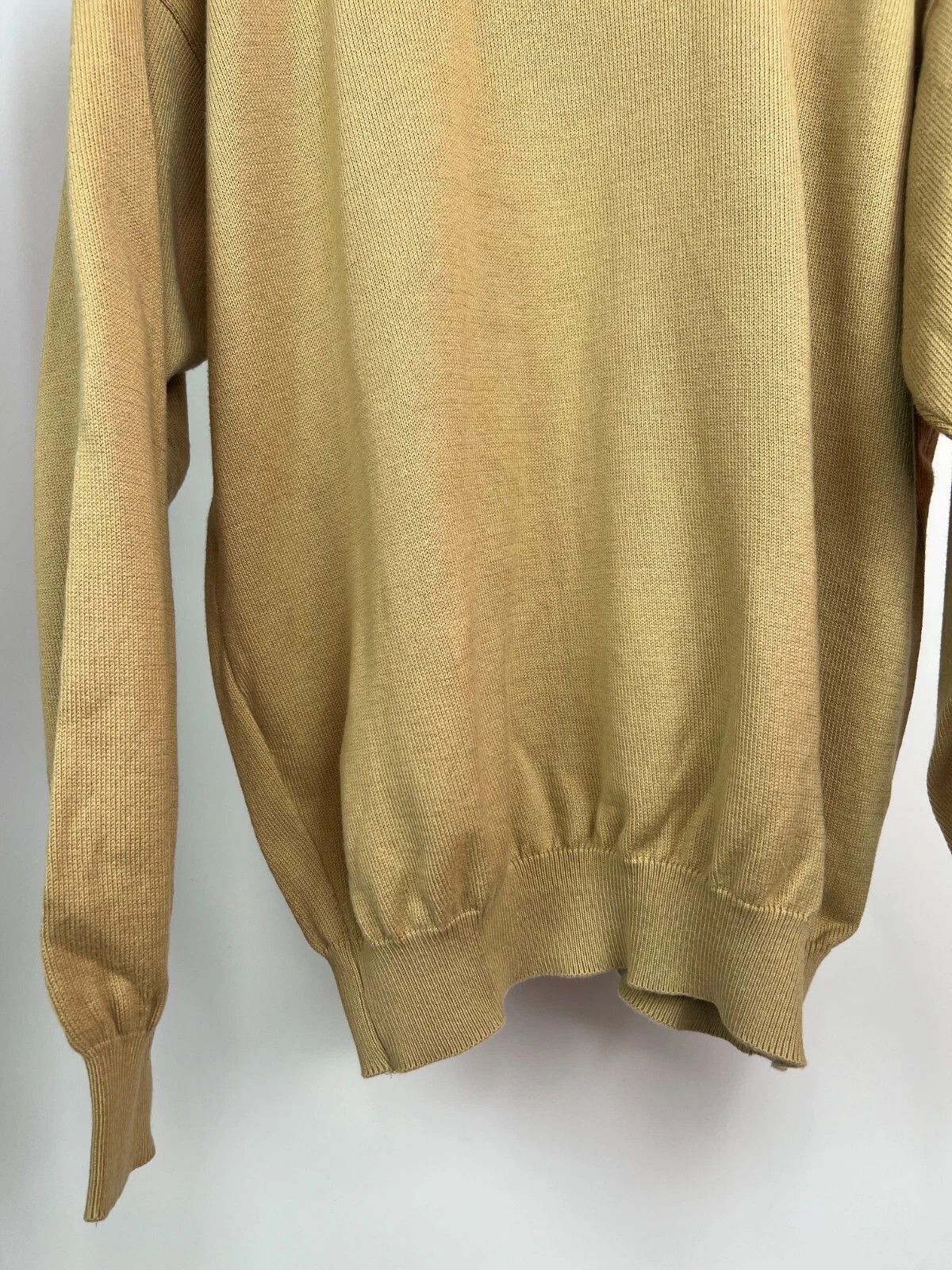 Barbour Barbour Men's Leith Cotton Crew Neck Sand Sweater Size US XXL / EU 58 / 5 - 4 Thumbnail