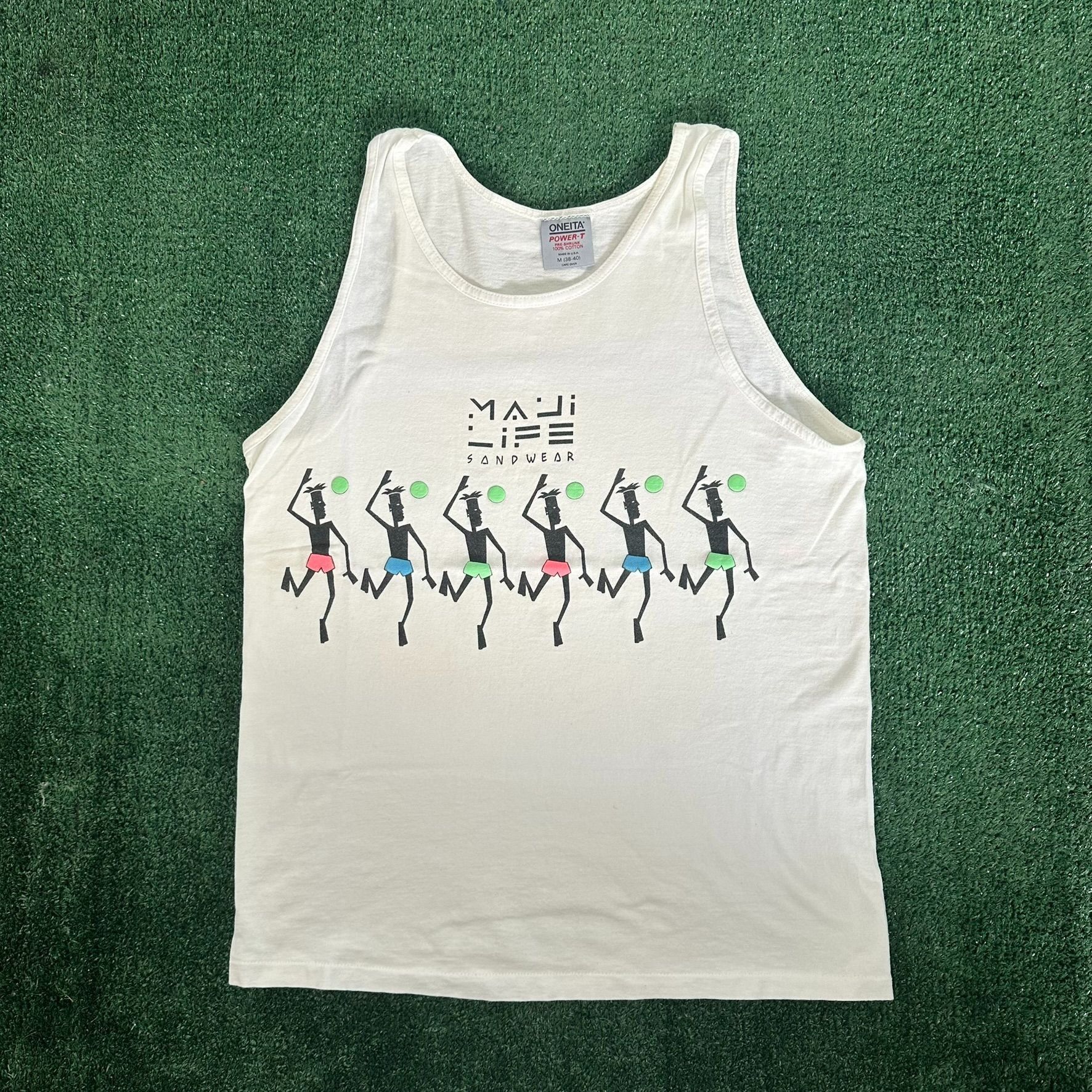 Vintage Vintage 90s Maui Volleyball Tank Top Hawaii Beach Surf Tee Size US M / EU 48-50 / 2 - 1 Thumbnail