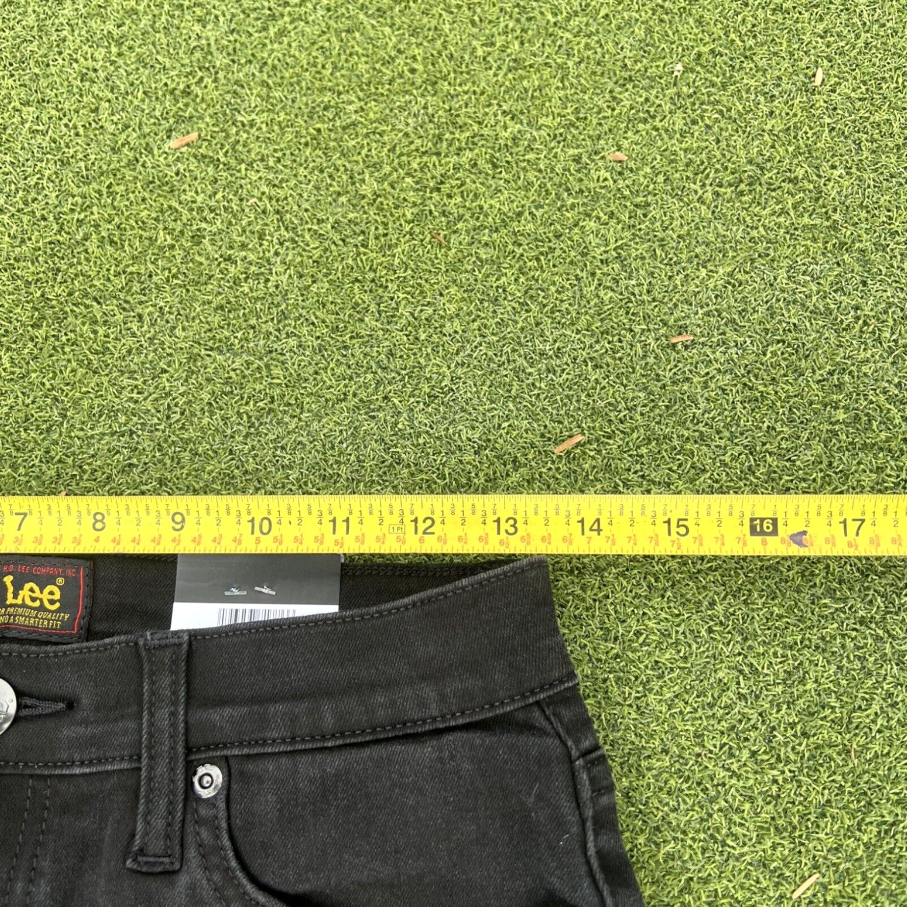 Lee Lee straight leg black Denim Jeans sz 6m New With Tags 27x29 Size 27" / US 4 / IT 40 - 6 Thumbnail