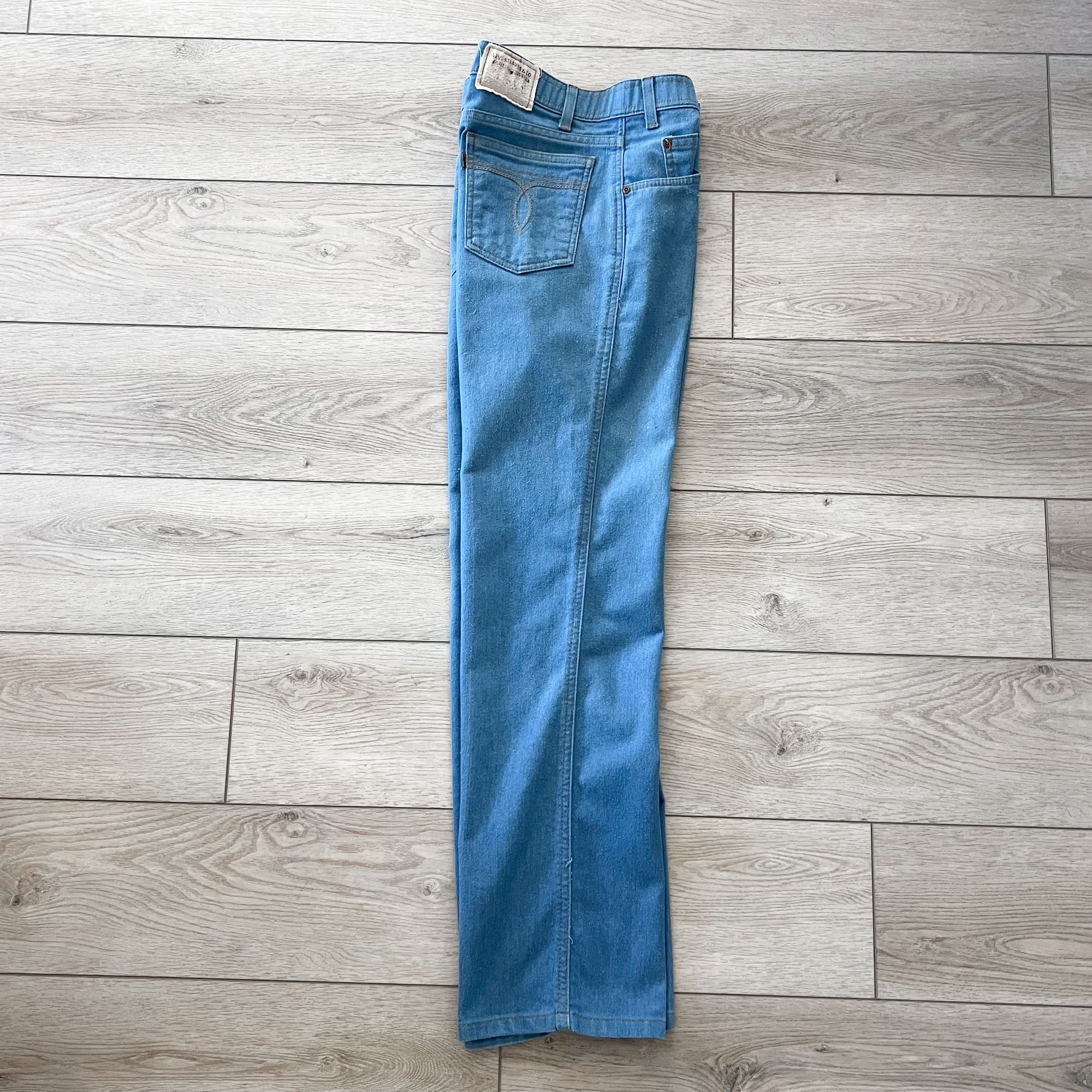 Levi's Vintage Clothing VTG Levi’s Brown Tab Boot Cut Denim Made In USA Size US 33 - 6 Thumbnail