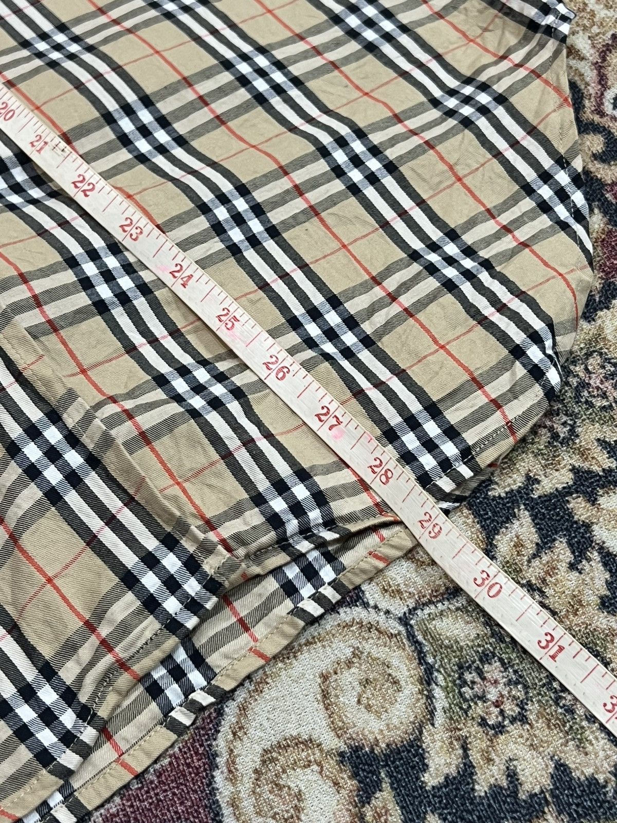 Burberry × Vintage Vtg Burberry Nova Check Shirt Size M / US 6-8 / IT 42-44 - 8 Thumbnail