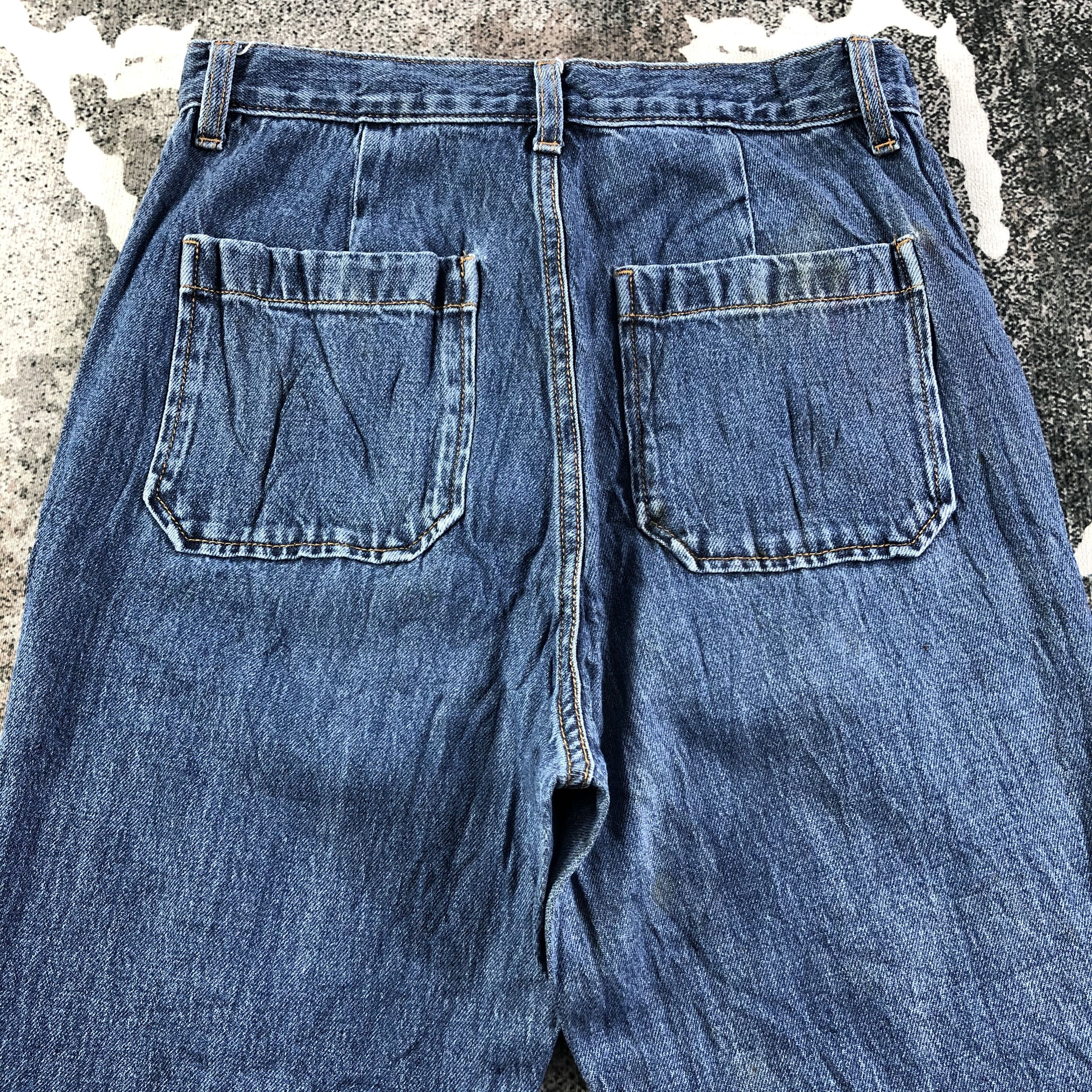 Japanese Brand Japanese Brand GU Bush Pants Jeans Flare Denim KJ1703 Size US 30 / EU 46 - 4 Thumbnail