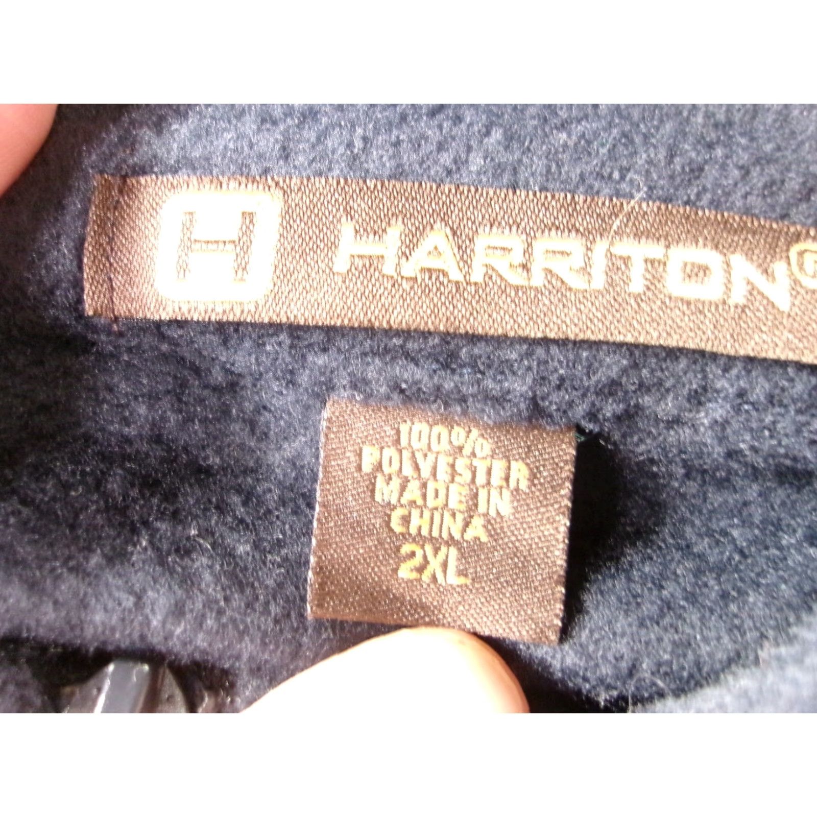 Vintage VINTAGE Harriton Jacket Mens 2XL Black Fleece Full Zip West Valley Construction Logo Size US XXL / EU 58 / 5 - 7 Thumbnail