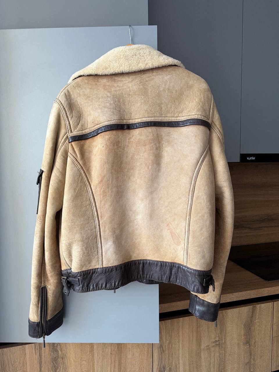 Roberto Cavalli Roberto Cavalli Shearling Leather Biker Fur Detail Jacket Size US L / EU 52-54 / 3 - 11 Thumbnail