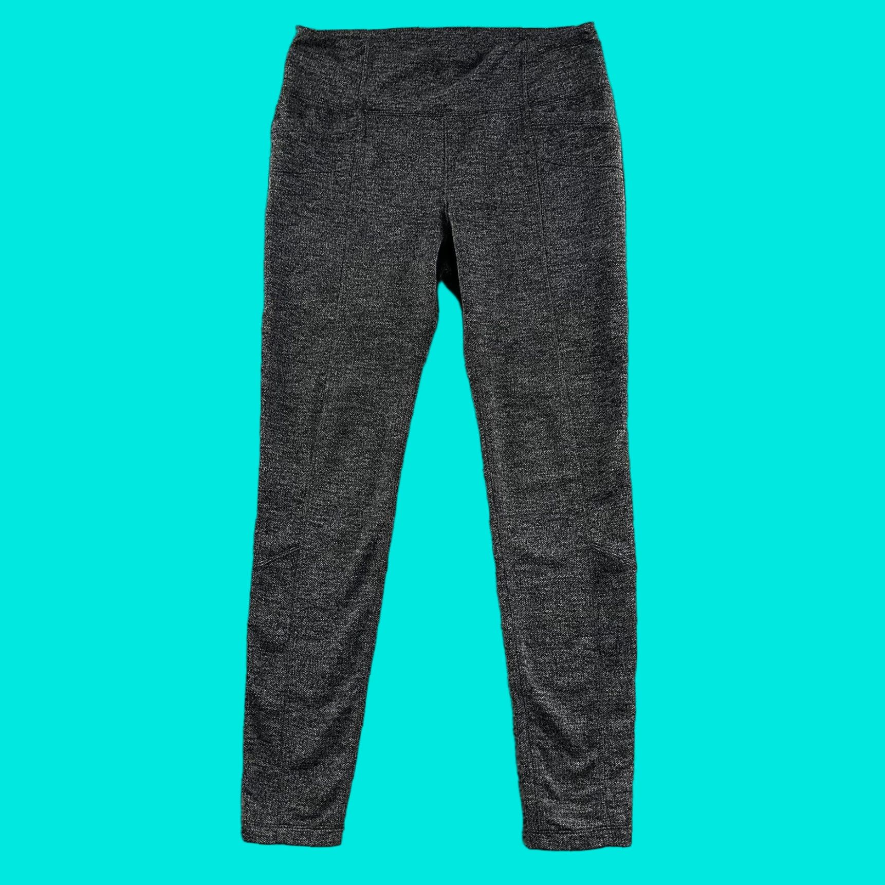 Athleta Athleta Womens Leggings Gray Medium Mid Rise Ankle Stretch Polyester Blend Size 32" / US 10 / IT 46 - 1 Thumbnail