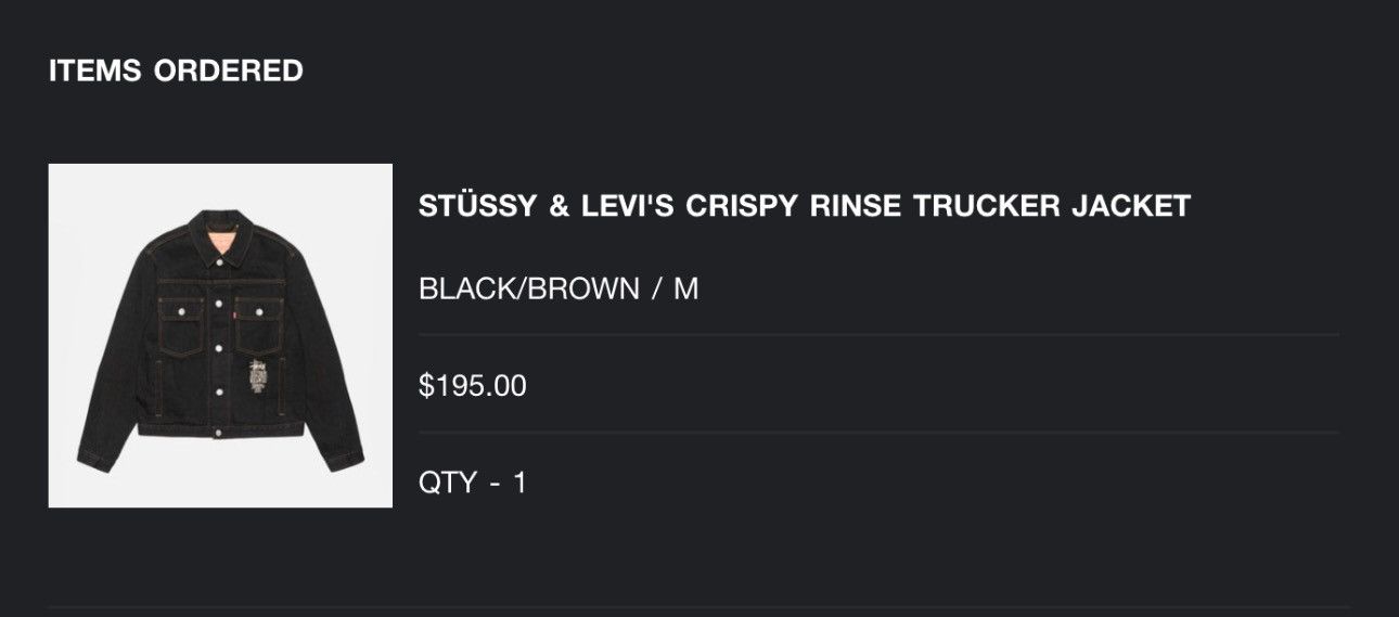 Stussy x Levi's Crispy Rinse Trucker S 【返品不可】 - ジャケット ...