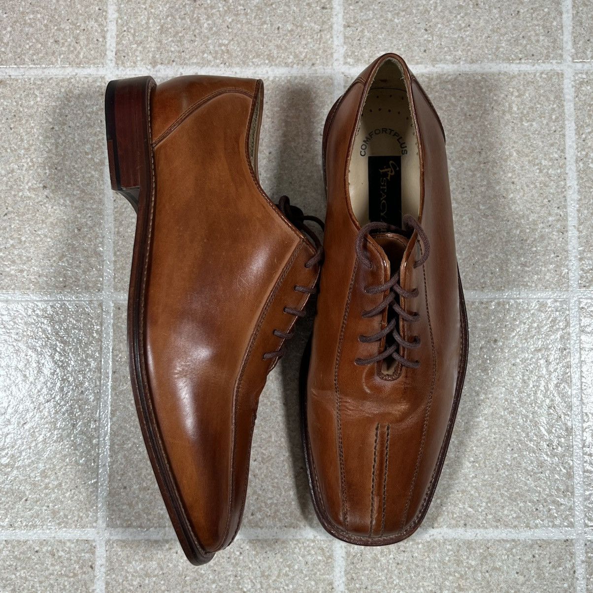 Stacy Adams  Vintage Stacy Adams Men's Brown Leather Oxford Size 8 Dress  Shoe | Grailed