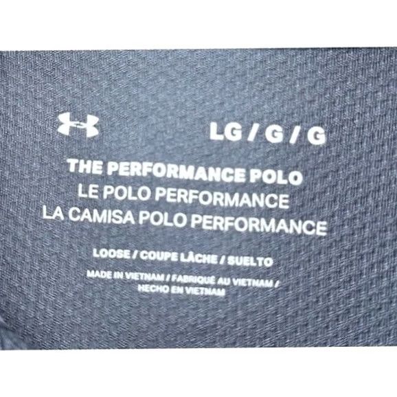 Under Armour Under Armour Performance Polo Shirt Mens Large Blue Grey Colorblock Golf Rugby Adult Size US L / EU 52-54 / 3 - 3 Thumbnail