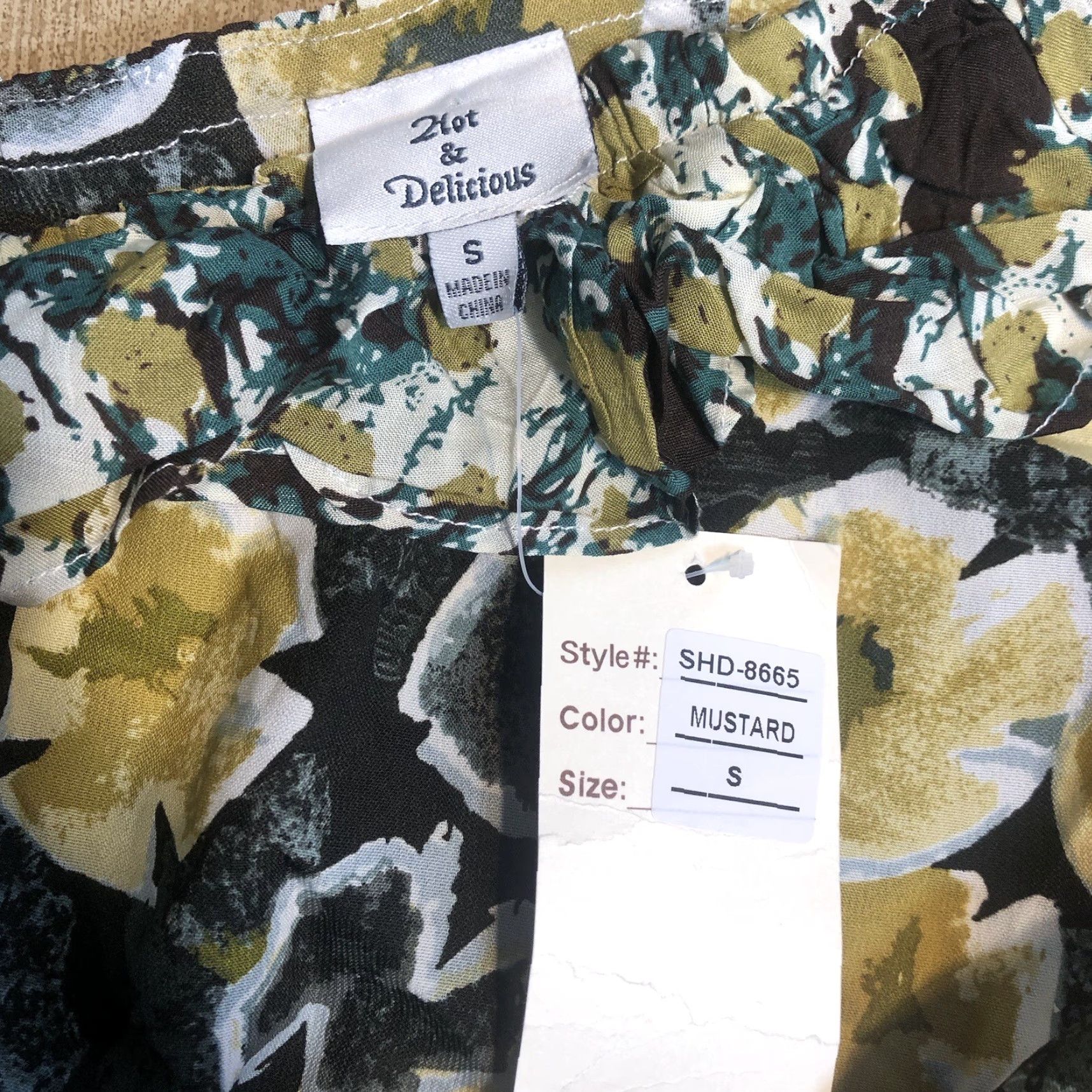 Vintage NWT Hot & Delicious Floral Mini Dress Womens S Yellow 3/4 Bell Sleeve Halter Elastic Waist Ruffle Trim Bohemian Size S / US 4 / IT 40 - 3 Thumbnail