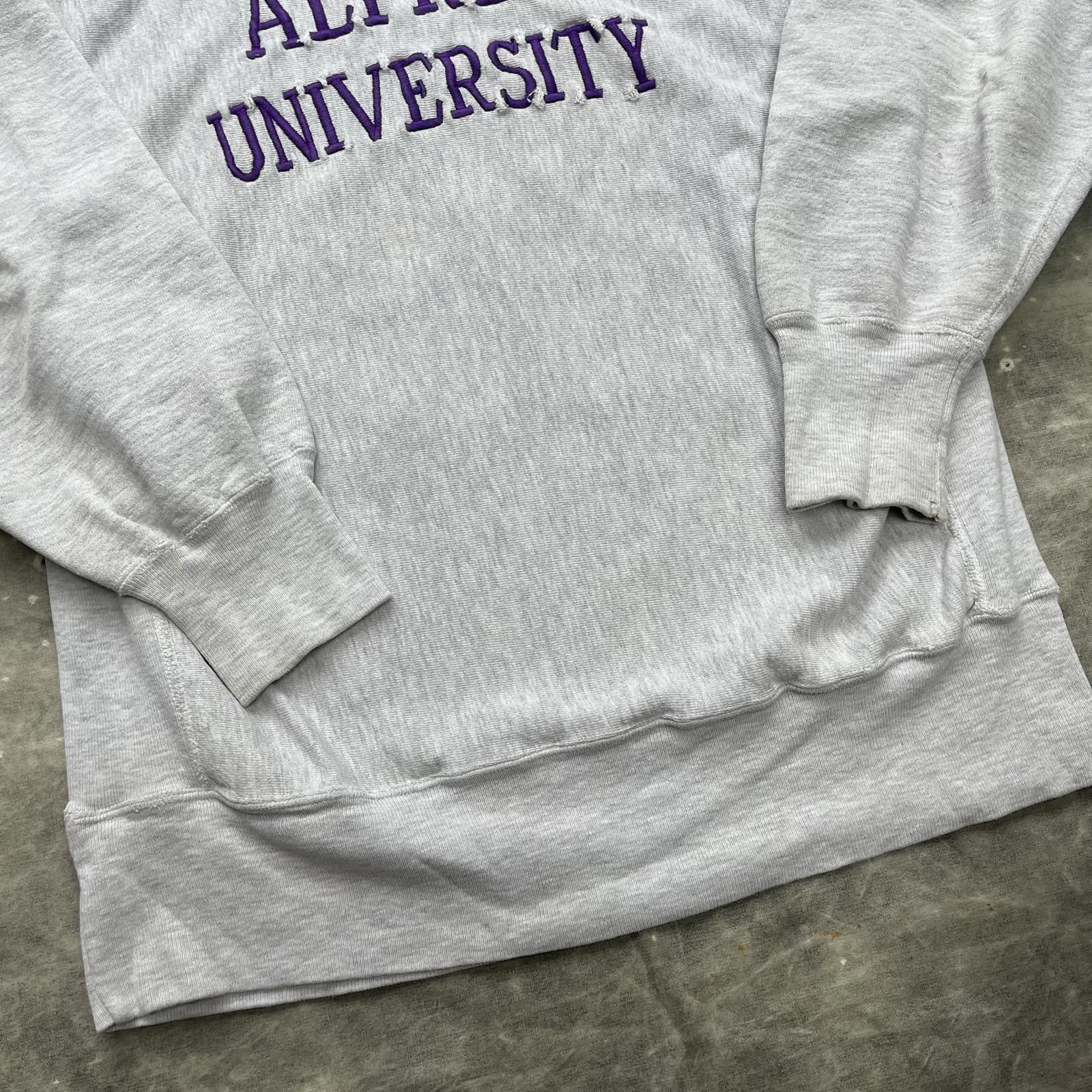 Champion × Vintage Vintage Champion Reverse Weave Alfred University Sweatshirt Size US XL / EU 56 / 4 - 4 Thumbnail
