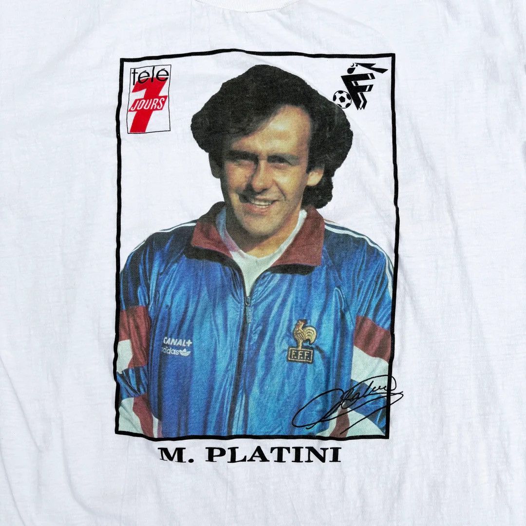 Vintage Michel Platini France World Cup 1992 90s Vintage T-Shirt Size US L / EU 52-54 / 3 - 2 Thumbnail