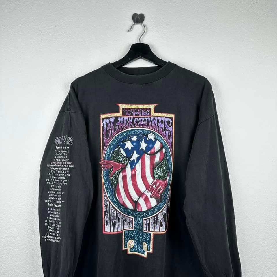 Band Tees × Vintage Vintage 1995 The Black Crowes - Amorica Tour Size US XL / EU 56 / 4 - 1 Thumbnail