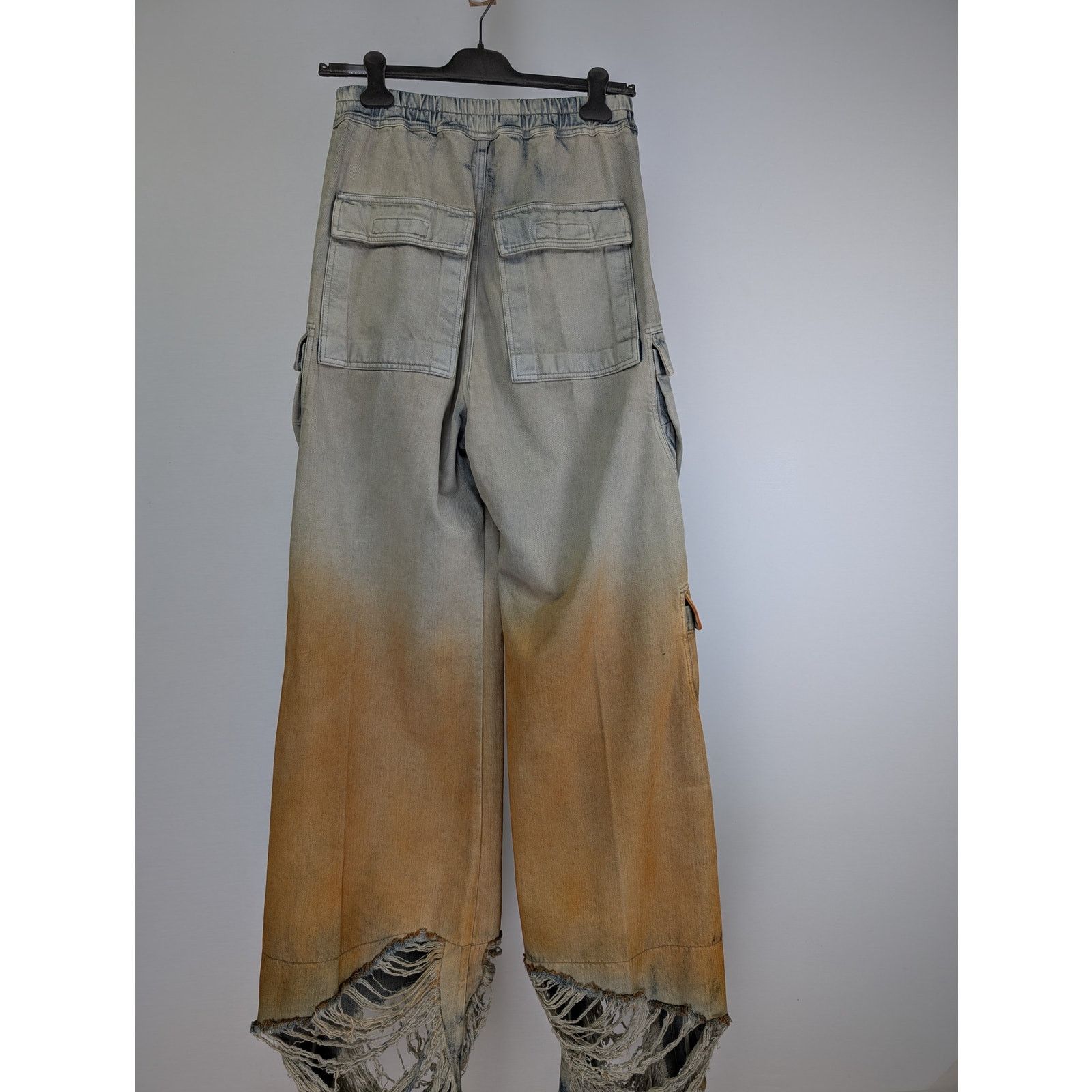 Rick Owens Drkshdw o1rshd1 Double Cargo Jumbo Belas Trouser Sky/Orange Degrade Size US 32 / EU 48 - 11 Thumbnail