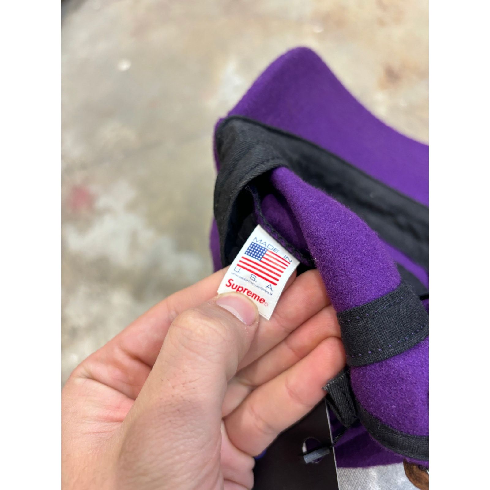Supreme Supreme Purple 6-Panel Hat Used OS Size ONE SIZE - 4 Thumbnail