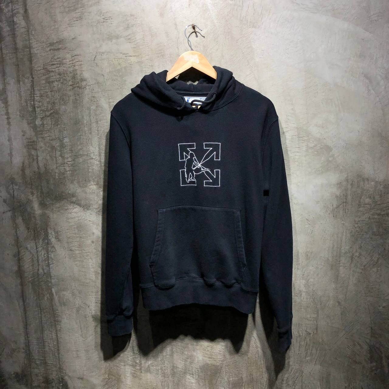 Off-White Off-White Workers Logo hoodie Size US M / EU 48-50 / 2 - 1 Thumbnail