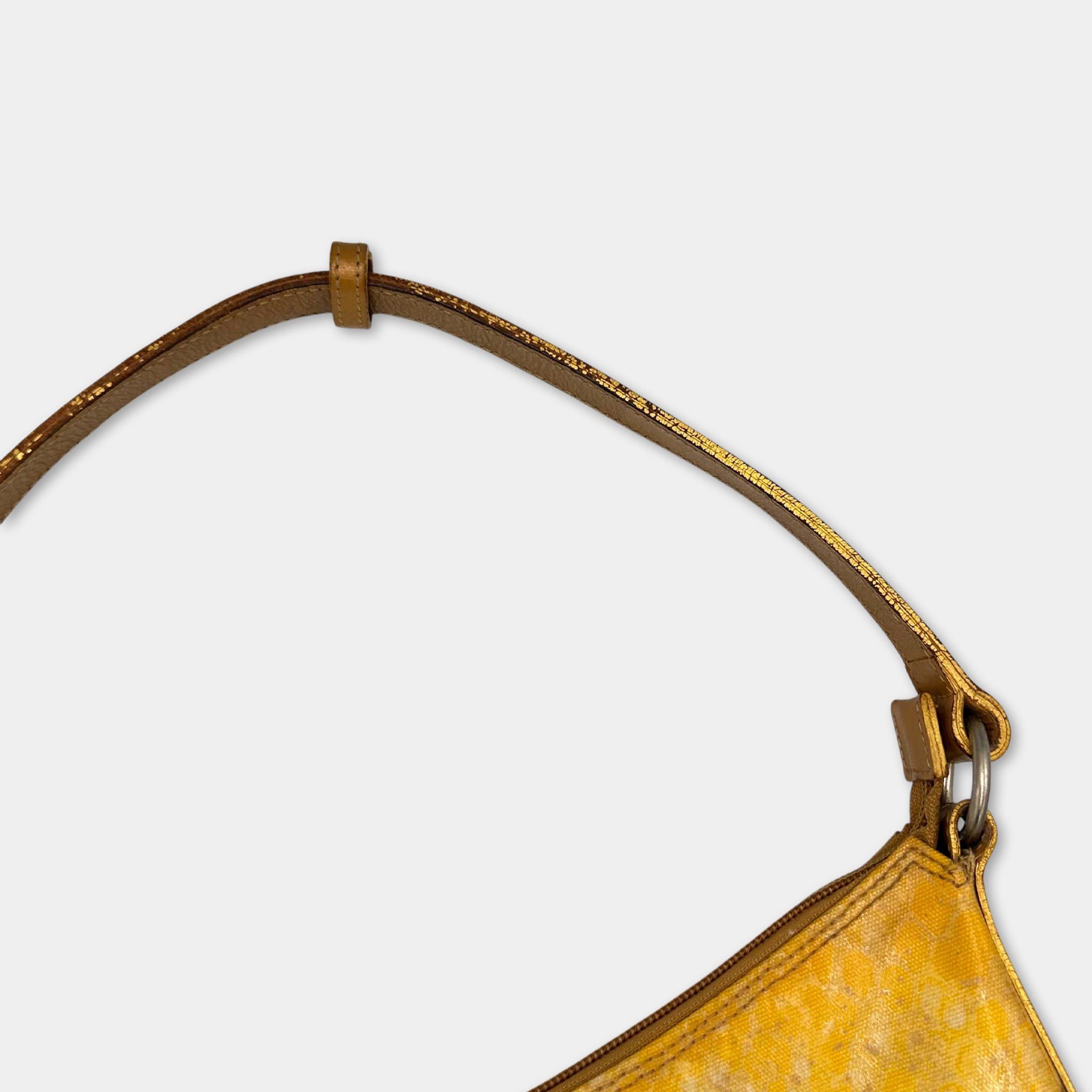 Roberto Cavalli Roberto Cavalli "Freedom" Yellow Snake Print Shoulder Bag Size ONE SIZE - 4 Thumbnail