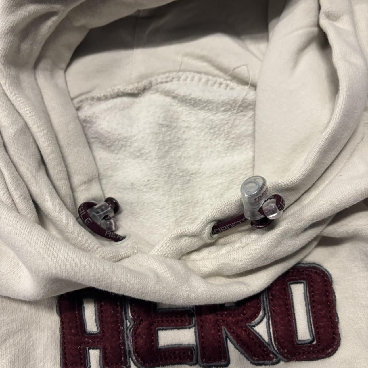 Aeropostale × Vintage Crazy Vintage Y2K/2000s Cream Aeropostale Aero Spellout Streetwear Skater Style Hoodie! Size US XL / EU 56 / 4 - 6 Thumbnail