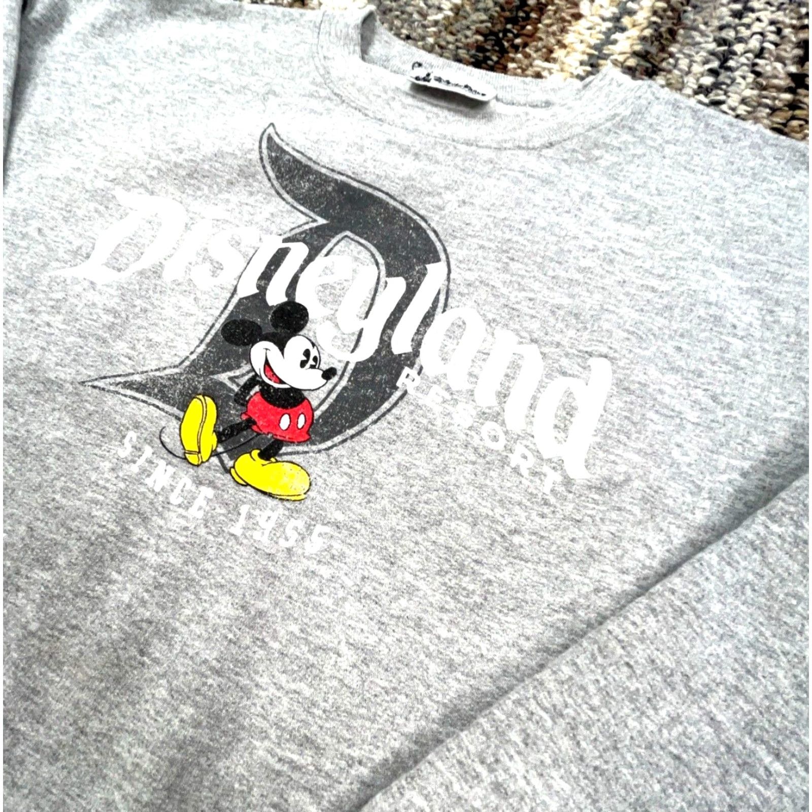 Disney Disney Sweatshirt Gray Crewneck Pullover Men Medium Fleece Mickey Mouse Cartoon Size US M / EU 48-50 / 2 - 2 Thumbnail