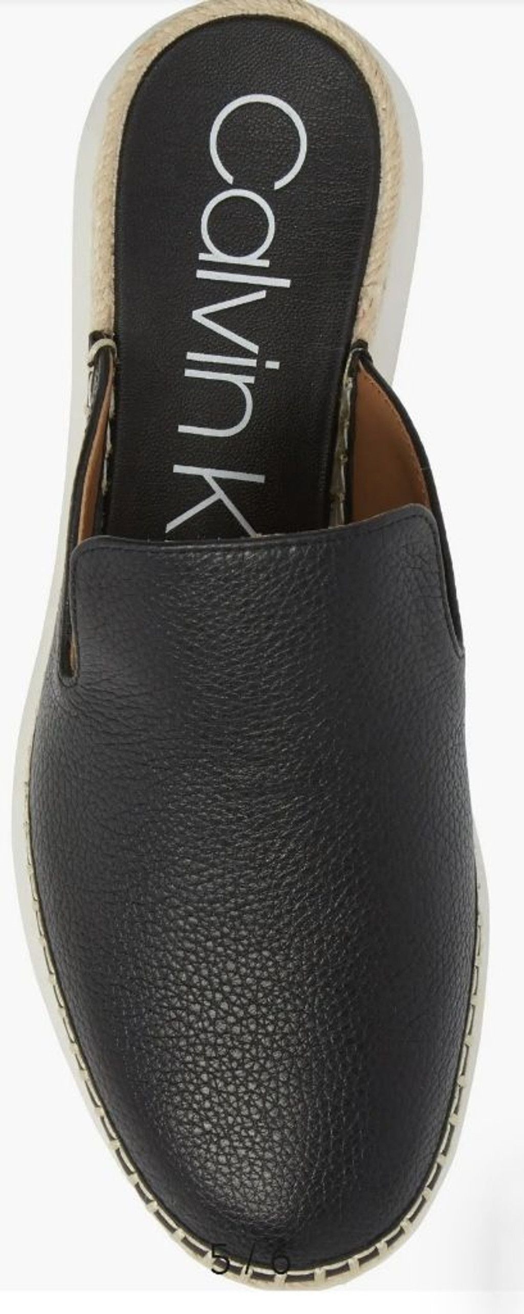 Calvin Klein Calvin Klein Verie Leather Espadrille Size 9 Size US 9 / IT 39 - 2 Thumbnail