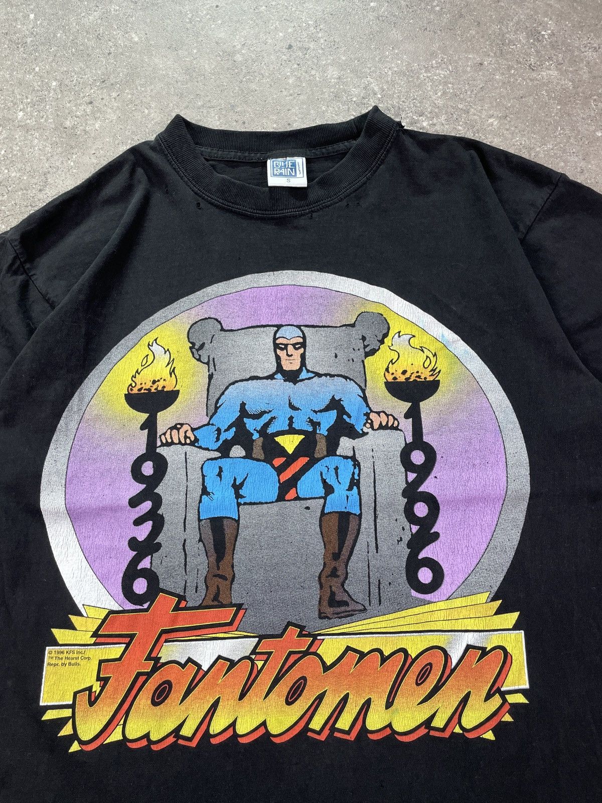 Cartoon Network × Marvel Comics × Vintage Vintage 90s Fantomen The Phantom Comics T Shirt Size US S / EU 44-46 / 1 - 2 Thumbnail
