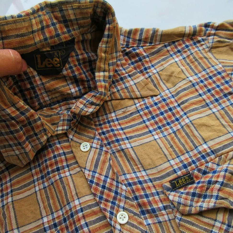 Lee vintage Lee Dagger Colar Flannel nova check Size US M / EU 48-50 / 2 - 1 Thumbnail