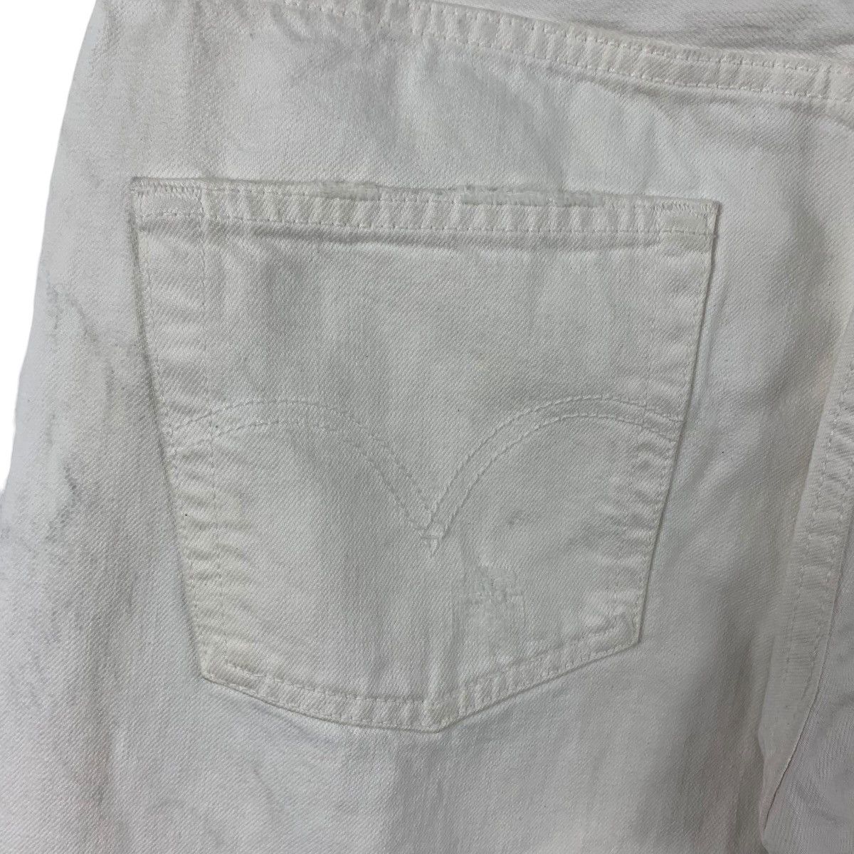 Levi's × Vintage Vintage LEVI’S lot 501 distressed white colour jeans Size 31" - 15 Thumbnail