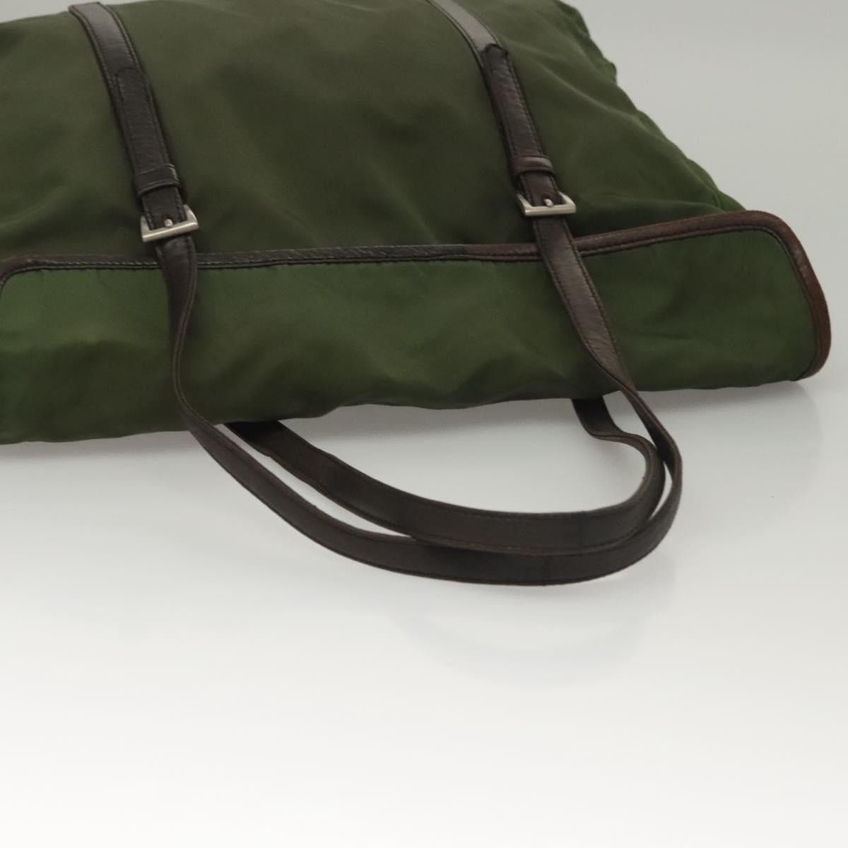 Prada PRADA Tote Bag Nylon Khaki Silver Size ONE SIZE - 6 Thumbnail