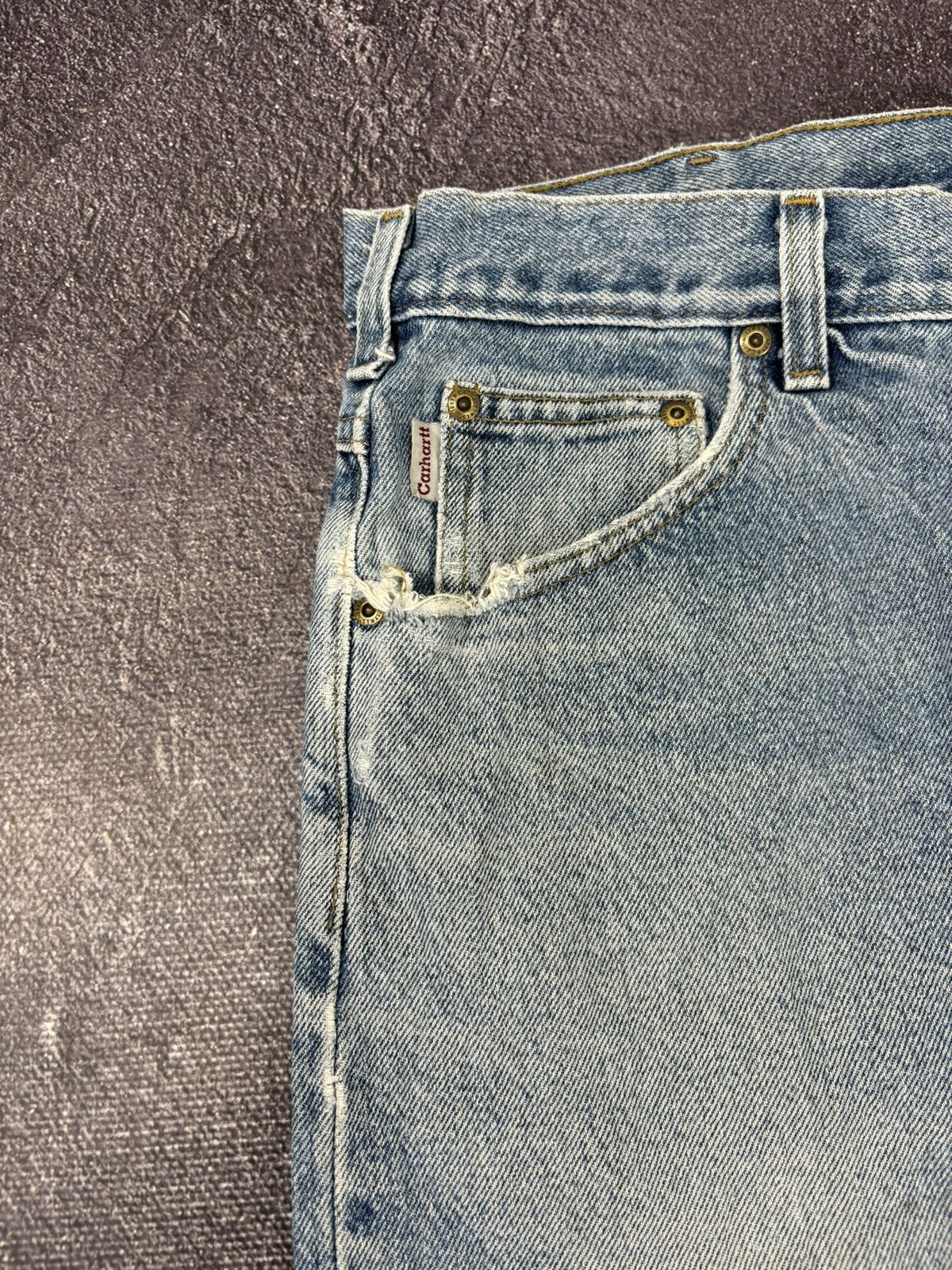 Carhartt Vintage 90s Carhartt USA Faded Washed Baggy Jeans Size US 36 / EU 52 - 14 Thumbnail
