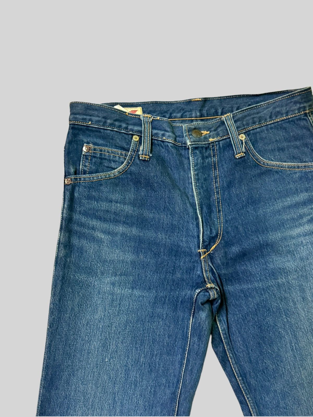If Six Was Nine Vintage Flared BLUE EYES Scovill Zipper Bell bottom Denim Size US 30 / EU 46 - 4 Thumbnail