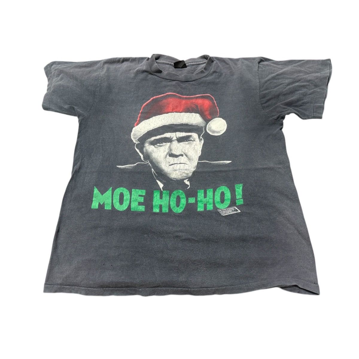 Movie × Streetwear × Vintage Distressed Vintage 90s Three Stooges Moe Santa  Claus T Shirt | Grailed