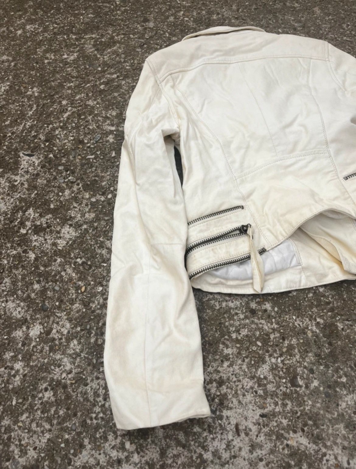 Karl Lagerfeld Karl Lagerfeld Asymmetrical Zipper Leather jacket Size S / US 4 / IT 40 - 7 Thumbnail