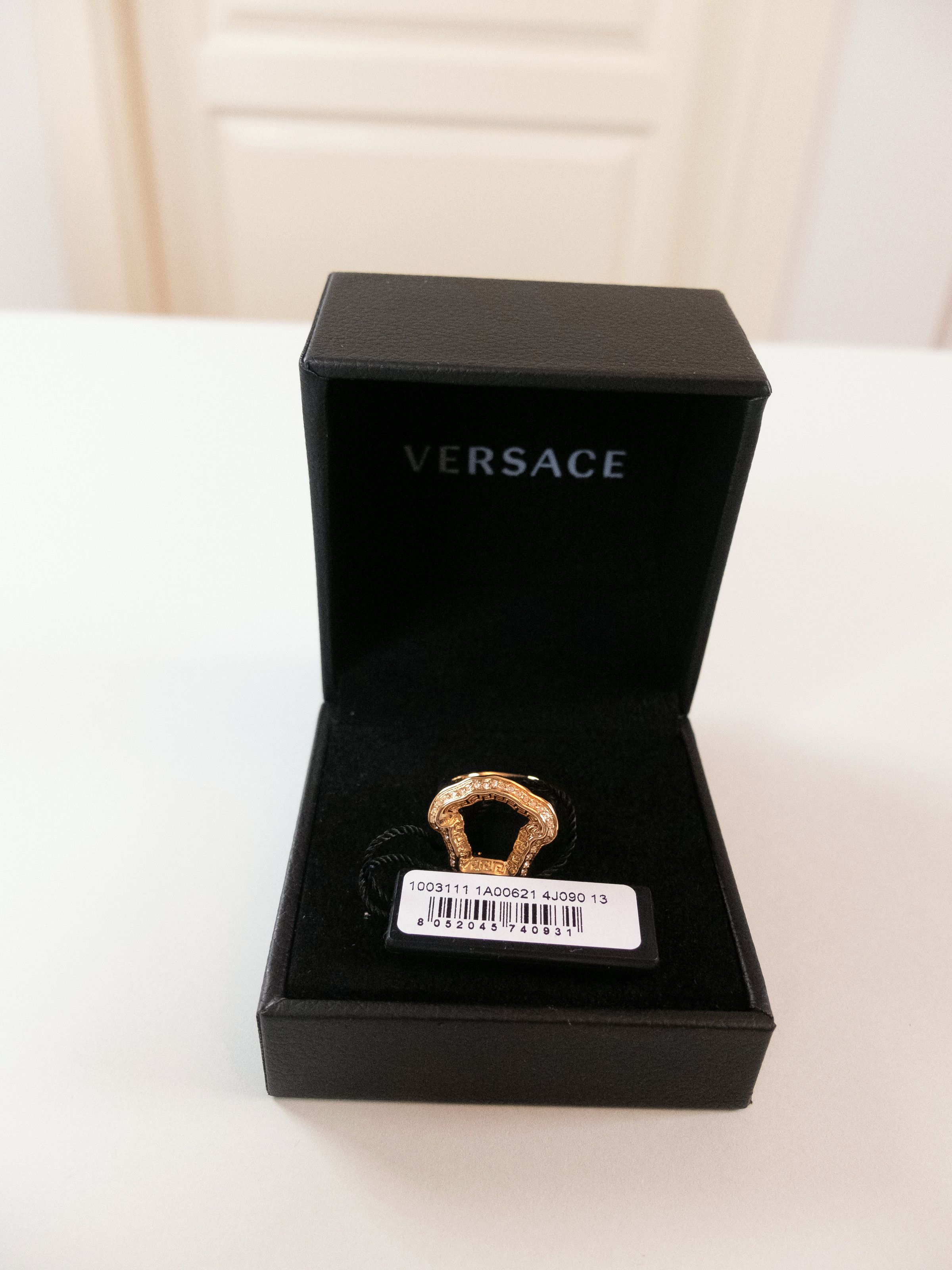 Versace VERSACE La Medusa Curve Swarovski gold tone ring 6 US / 13 Size ONE SIZE - 8 Thumbnail