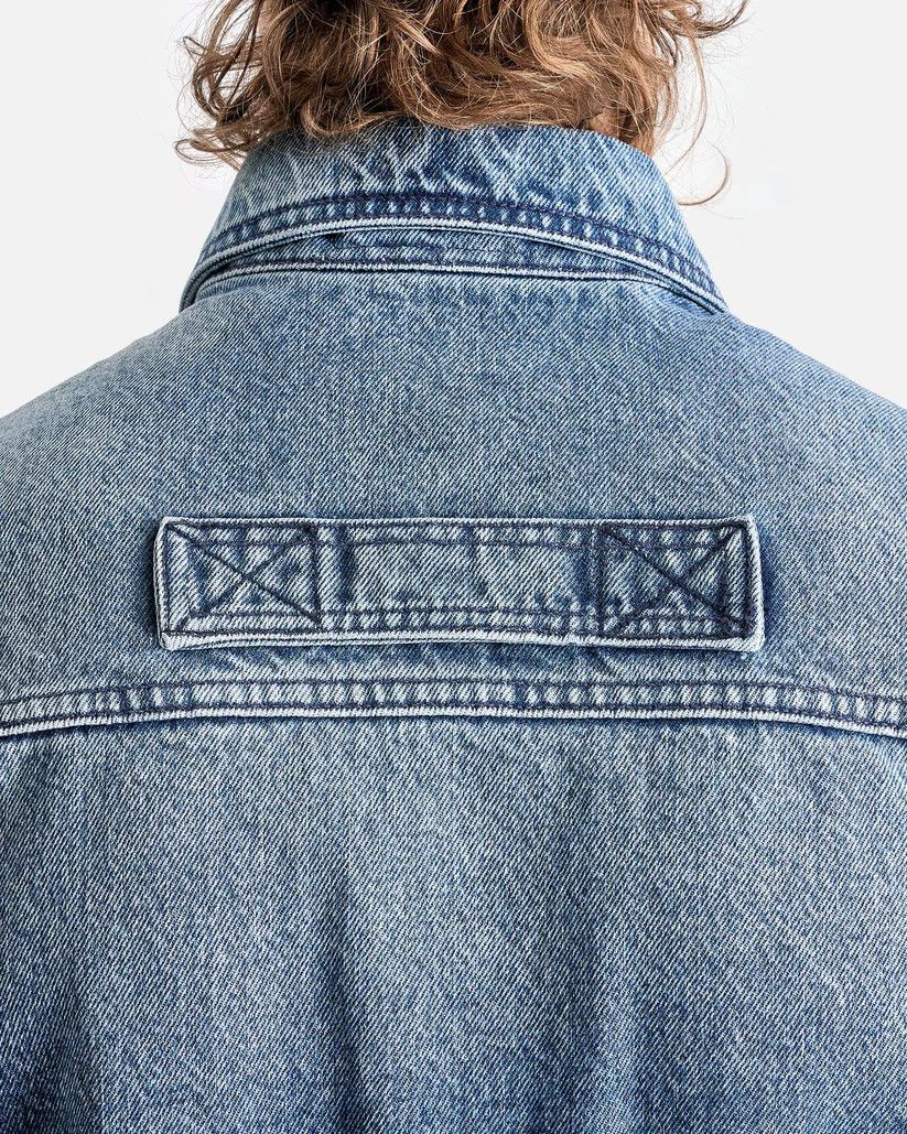 Namacheko o1s1v1r1oon0925 Hank Denim Shirt in Washed Blue Size US XL / EU 56 / 4 - 6 Thumbnail