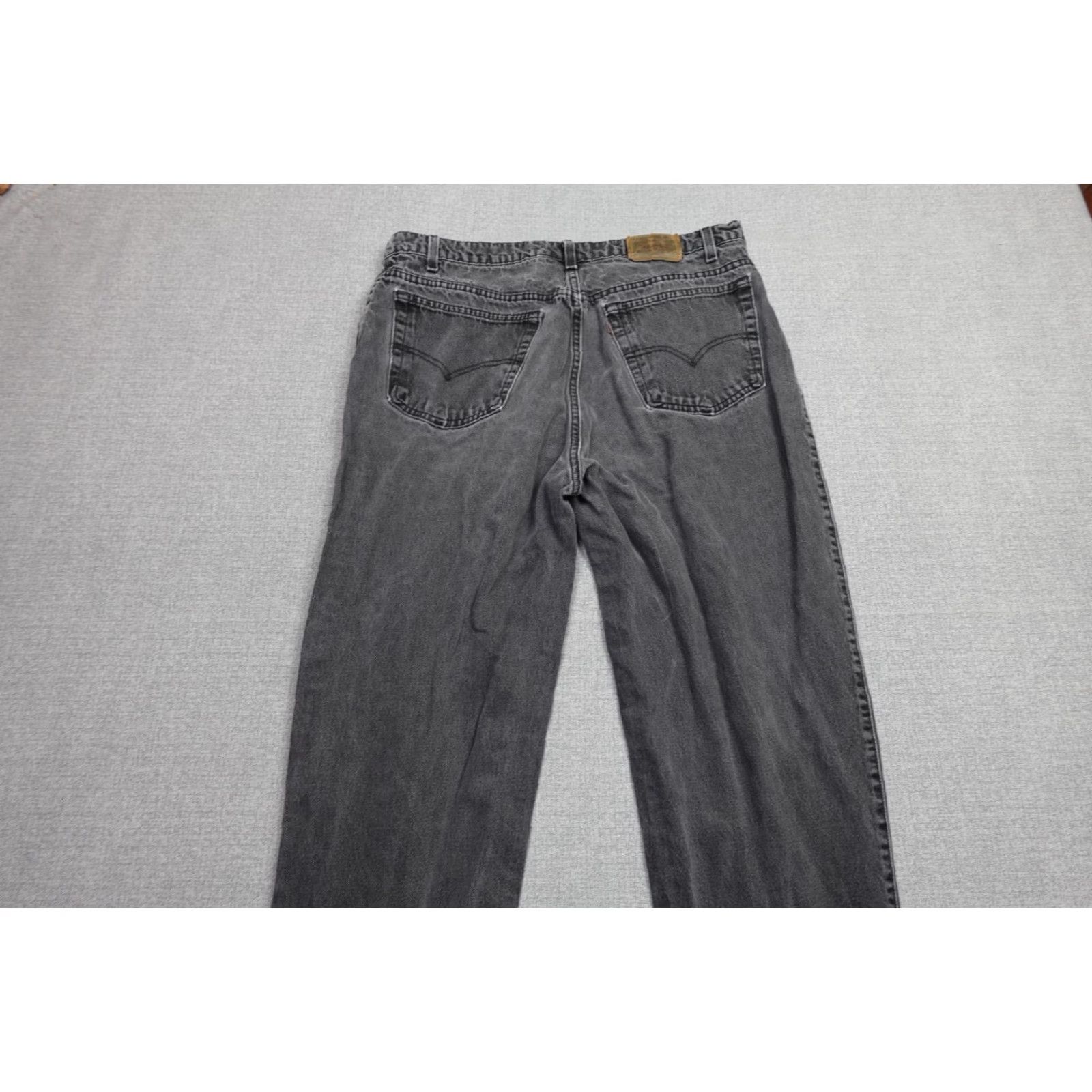 Levi's VINTAGE Levi's 545 Jeans Mens 38x32 Black Loose Baggy Dark Wash Faded 90s USA Staircase? Size US 38 / EU 54 - 6 Thumbnail