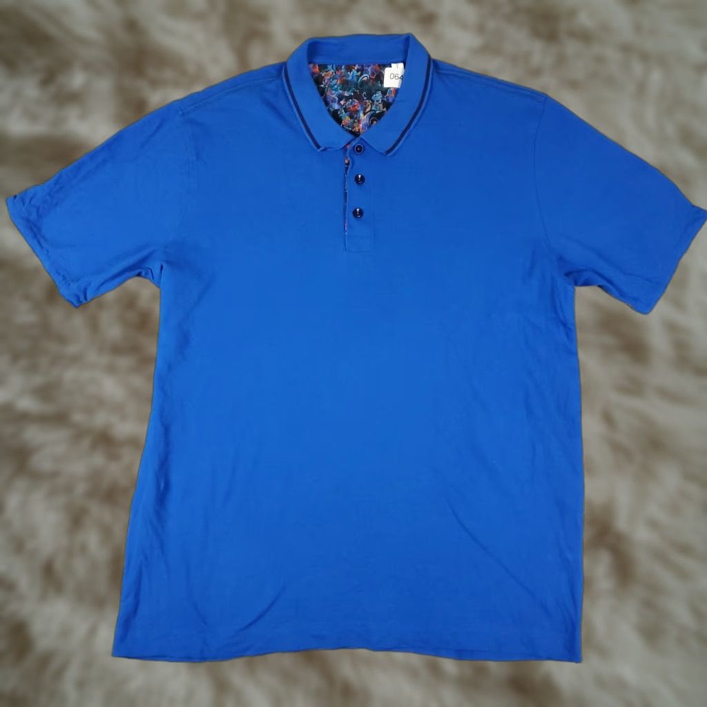 Robert Graham RObert Graham Polo Shirt Mens Large Blue Casual Short Sleeve Shirt Adult Large Blue Robert Graham Polo Shirt Regular Fit 100% Cotton Mens Size US L / EU 52-54 / 3 - 1 Thumbnail