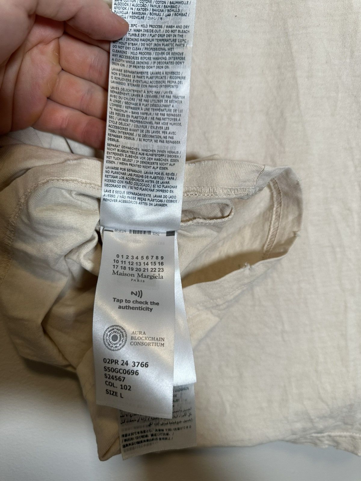 Maison Margiela Maison Margiela Hamdwritten Long sleeve shirt Size US L / EU 52-54 / 3 - 11 Thumbnail