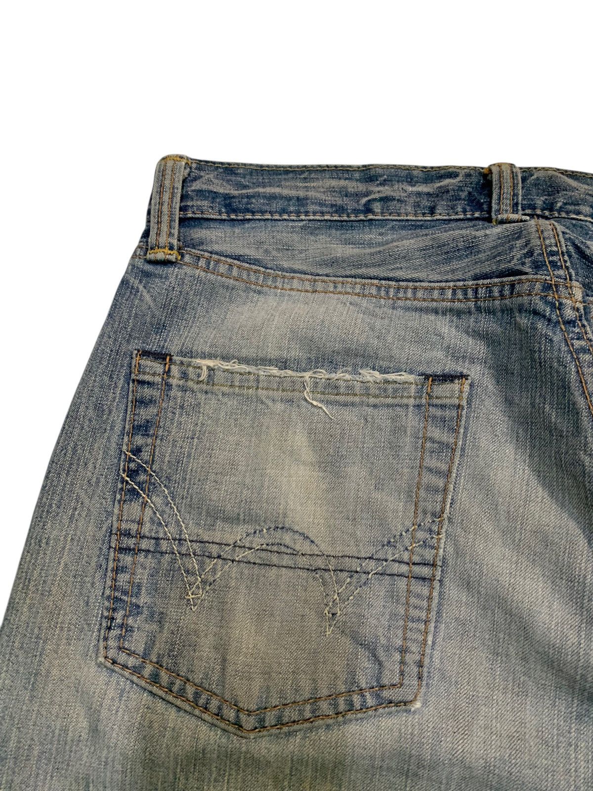 Edwin VINTAGE EDWIN 505BXX SELVEDGE FADED&RUSTY DISTRESSED DENIM Size US 30 / EU 46 - 13 Thumbnail