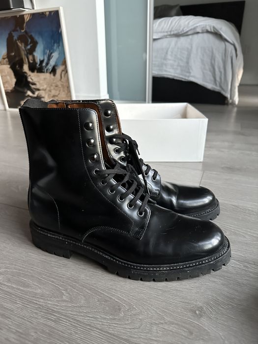 Common projects hotsell combat boots sizing