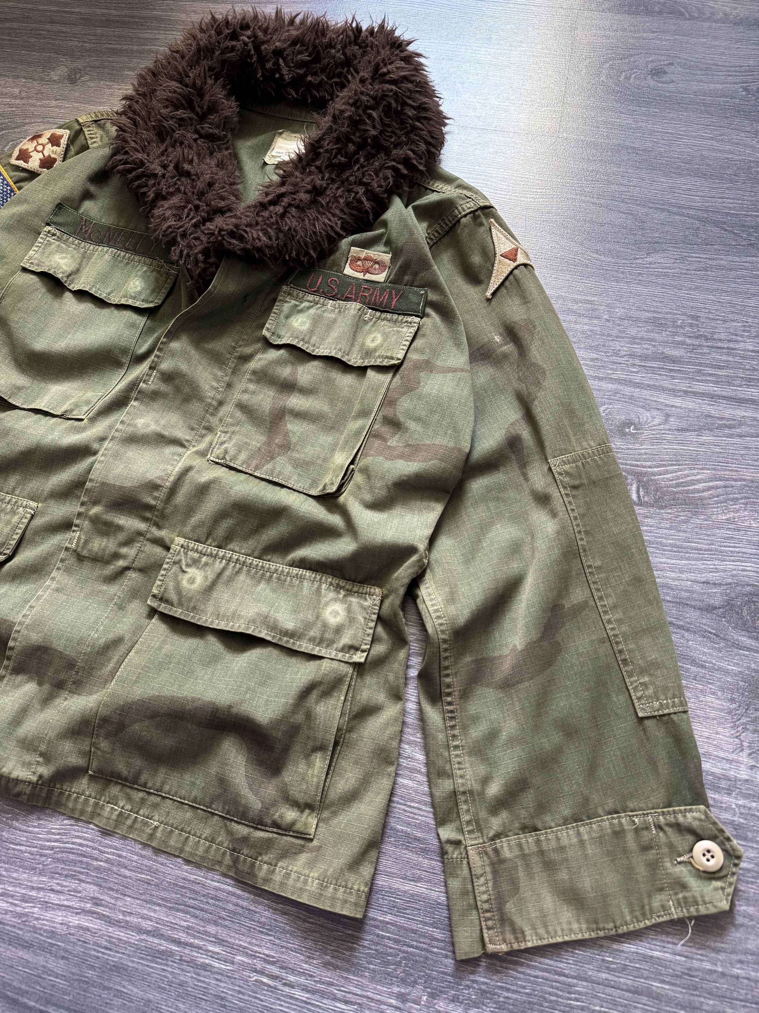 Japanese Brand Vintage Military Camo Overshirt Fur Jacket Recycled Size US M / EU 48-50 / 2 - 5 Thumbnail