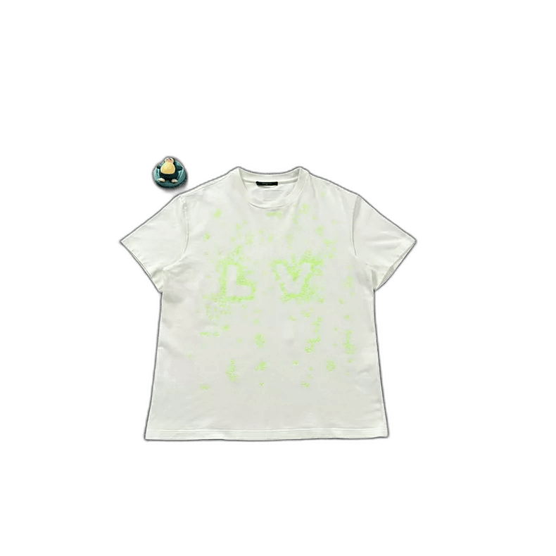 Louis Vuitton LV White Crane Print Short Sleeve TShirt-2506 Size US XXL / EU 58 / 5 - 1 Thumbnail