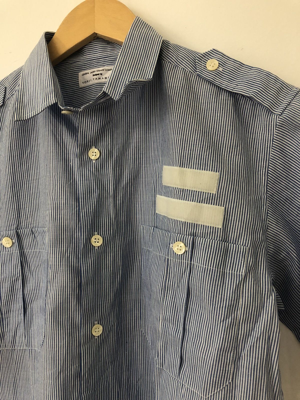 Yohji Yamamoto Central railway stripes shirt Size US M / EU 48-50 / 2 - 2 Thumbnail